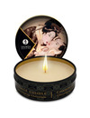 shunga - mini caress by candelight chocolate massage candle 30 ml
