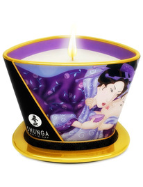 shunga - mini caress by candelight exotic fruits massage candle 170 ml