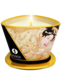 shunga - mini caress by candelight vanilla massage candle 170 ml