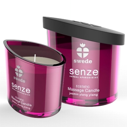 swede - senze ecstatic massage candle - jasmine, ylang ylang
