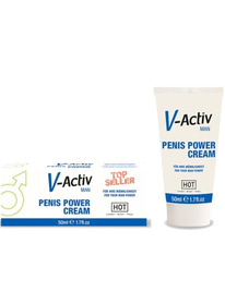 hot - v-activ crema potenciadora hombre 50ml