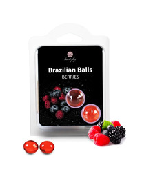 2x Bolas Brasileiras Secretplay Frutos Vermelhos