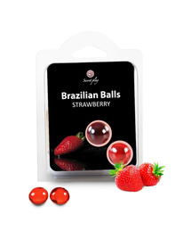2x Bolas Brasileiras Secretplay Morango