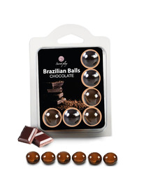 6x Bolas Brasileiras Secretplay Chocolate