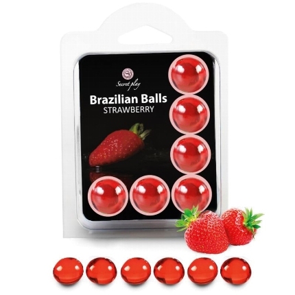 secretplay - set 6 brazilian balls fresa