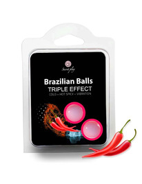 secretplay - set 2 brazilian balls triple efecto