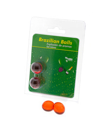 taloka - 2 brazilian balls strawberries champagne intimate gel