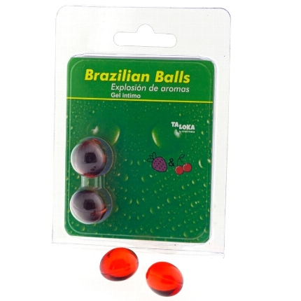 taloka - brazilian balls gel Íntimo fresa cereza 2 bolas