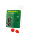 taloka - 2 brazilian balls strawberry chocolate intimate gel