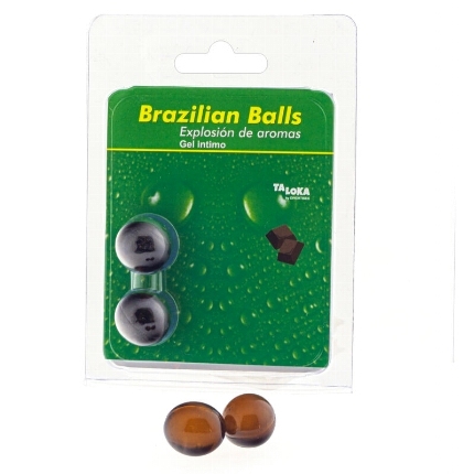 taloka - 2 brazilian balls chocolate intimate gel