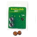 taloka - 2 brazilian balls chocolate intimate gel