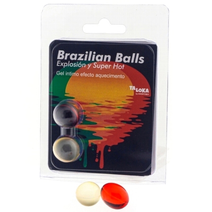 taloka - 2 brazilian balls super hot effect exciting gel