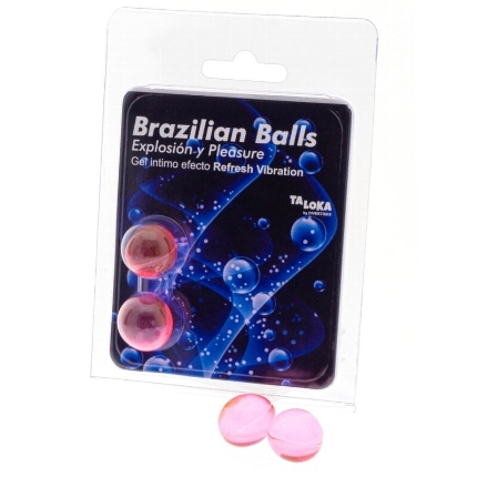 taloka - 2 brazilian balls refresh vibrating effect exciting gel