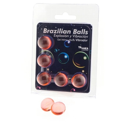taloka - brazilian balls gel excitante efecto vibraciÓn 5 bolas