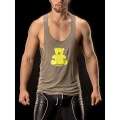 Sleeve Armhole Muscle Tank Top Bear Army