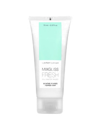 mixgliss - lubricante base agua efecto frio sabor a menta 70 ml
