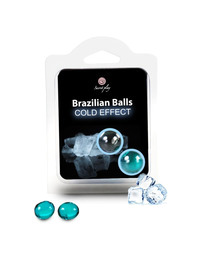 2x Bolas Brasileiras Secret Play Efeito Frio