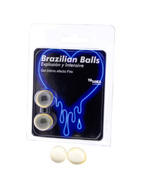 taloka - 2 brazilian balls cold vibration effect exciting gel
