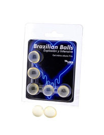 taloka - brazilian balls gel excitante efecto frio y vibraciÓn 5 bolas