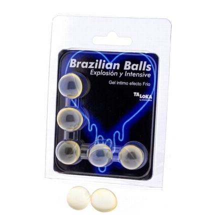 taloka - 5 brazilian balls cold vibration effect exciting gel