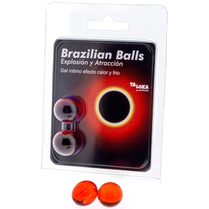 taloka - 2 brazilian balls hot cold effect exciting gel