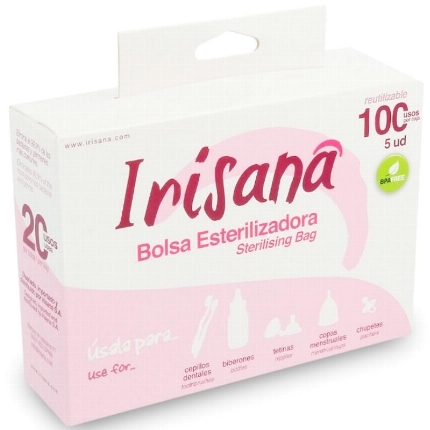 5x Saco Esterilizador Irisana para Copo Vaginal