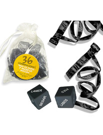 inedit - kit bag organza ties black