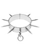 metal hard - bdsm slave collar with points