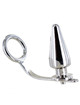 metal hard - anillo acero con plug anal 45 x 45mm