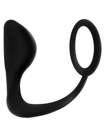 Estimulador da Próstata Addicted Toys com Cockring Preto