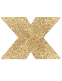 bijoux - indiscrets pezoneras flash cruz dorado