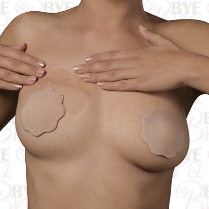 bye-bra - realzador pechos + cubrepezones de silicona copa d/f