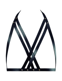 bijoux indiscrets maze - sujetador con correas negro