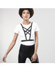 Harness Bijoux Halter Cruzado Preto