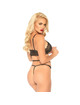 Leg avenue - set 2 piezas con tanga doble tiranta s/m negro