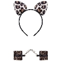 Conjunto Obsessive Algemas e Orelhas Leopardo