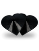 coquette chic desire - cubre pezones corazones negros