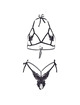Conjunto Leg Avenue Butterfly Preto