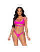 Leg avenue - net long sleeved mini dress one size - multicolor