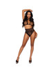 Conjunto Leg Avenue Halter Preto