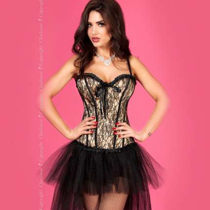 Corset Chilirose Lace Gold Adjustable shoulder Straps and Removable 161052
