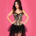 Corset Chilirose Lace Gold Adjustable shoulder Straps and Removable