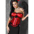 Bodice Romantic Effect Satin Red Chilirose