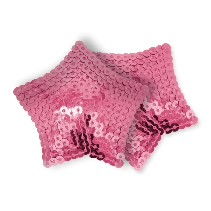 ohmama fetish - pink sequined star nipples covers