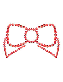 Tapa Mamilos Bijoux Bow Vermelho
