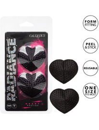 Tapa Mamilos Radiance Coração Preto