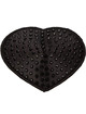 Tapa Mamilos Radiance Coração Preto