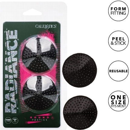 radiance - round shape jewel nipple covers