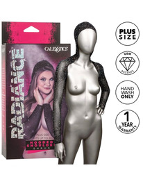 radiance - encogimiento de hombros con capucha pedrerÍa talla grande