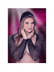 Radiance - hooded shoulder shrug rhine plus size